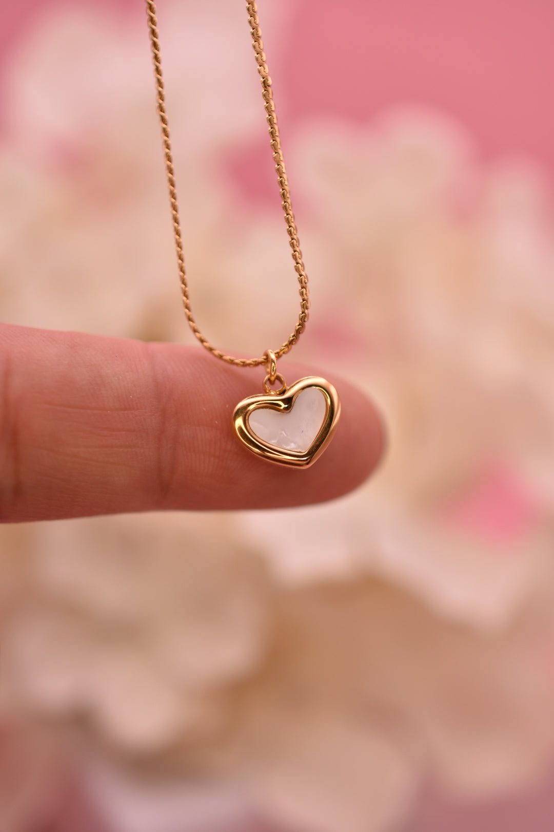 Dije Corazón Perla Madre
