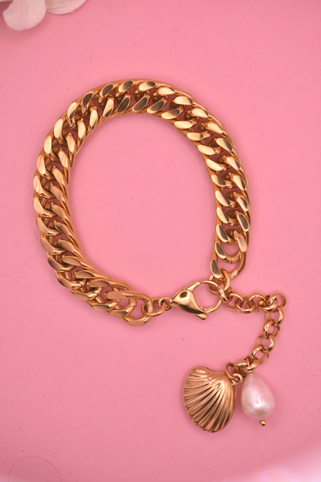 Pulsera Almeja y Perla