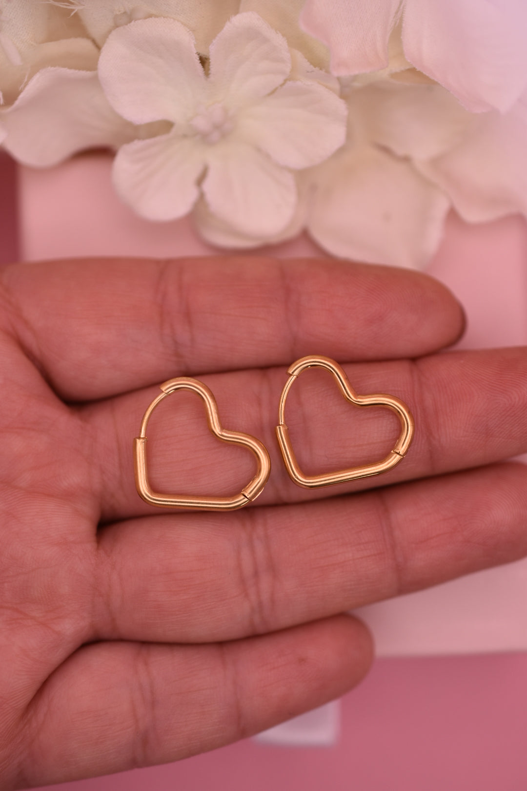 Aretes Corazón Acero