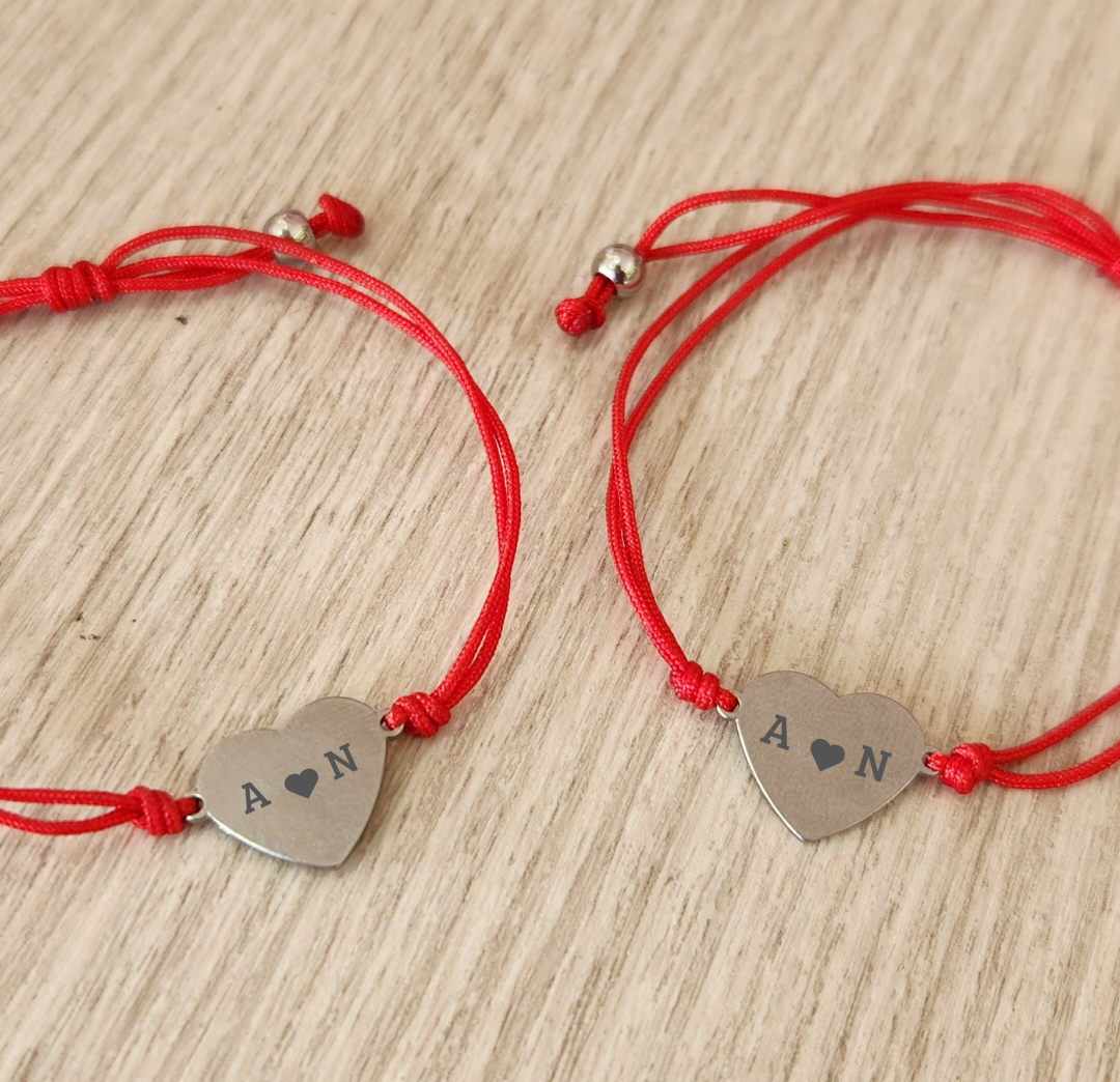 Dúo de pulseras Inciales