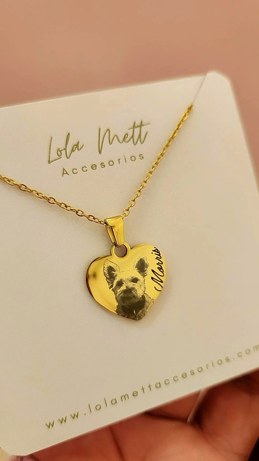 Corazón Con Foto De Mascota