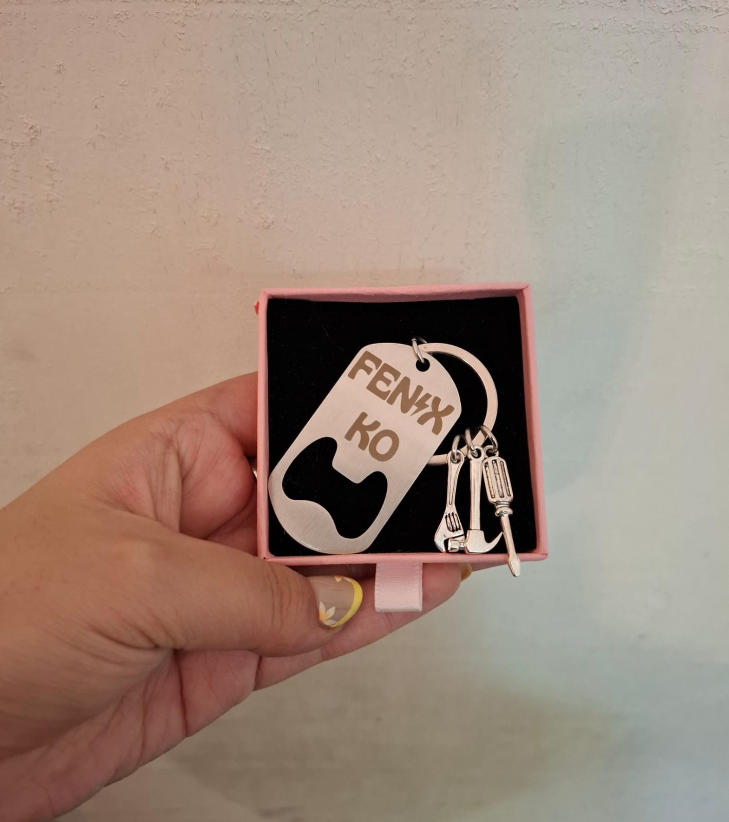 Destapador Tipo Llavero con Texto