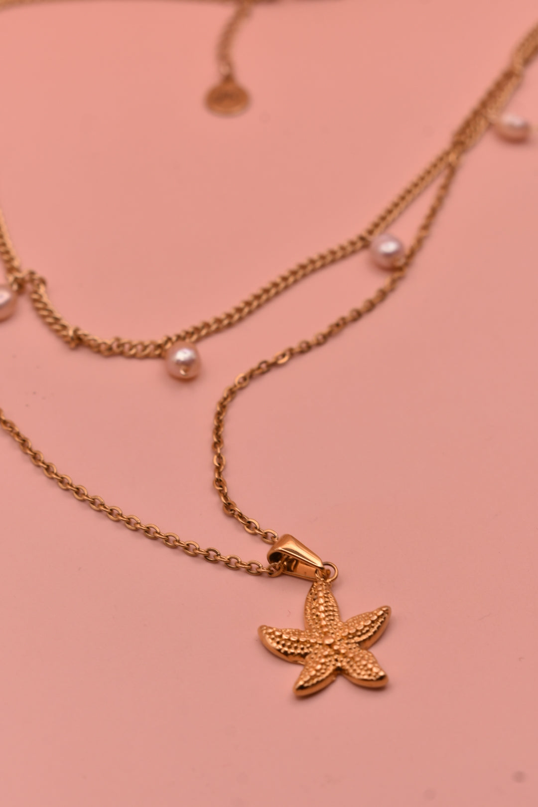 Necklace with starfish pendant