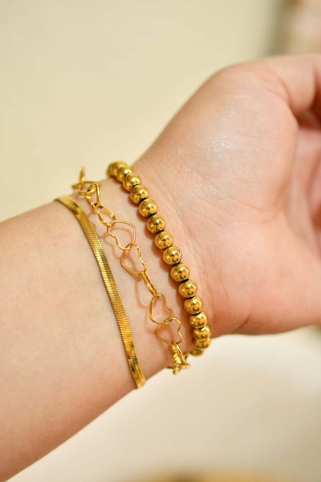Pulsera Corazones Gds