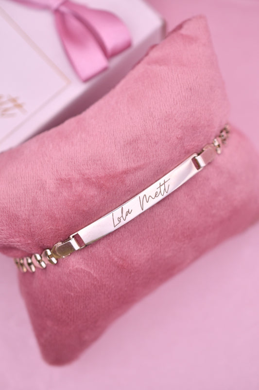 Esclava Plata Con Texto