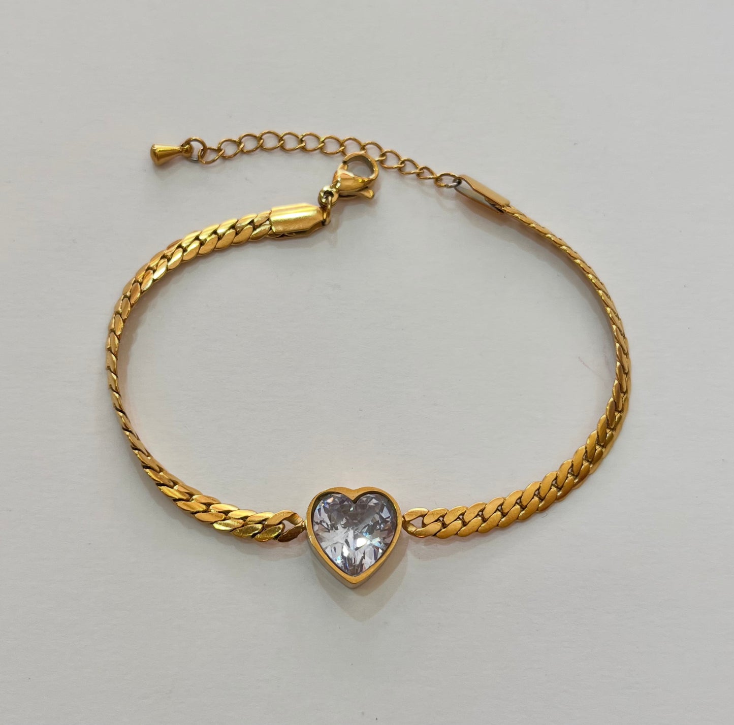 Pulsera Corazón de Cristal