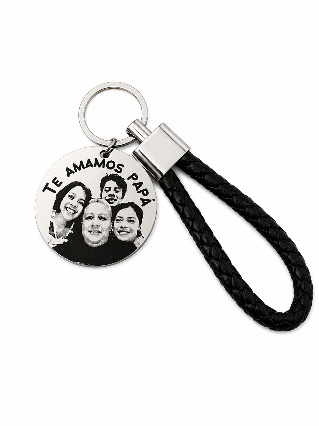 Llavero circular 'Te amamos papá'