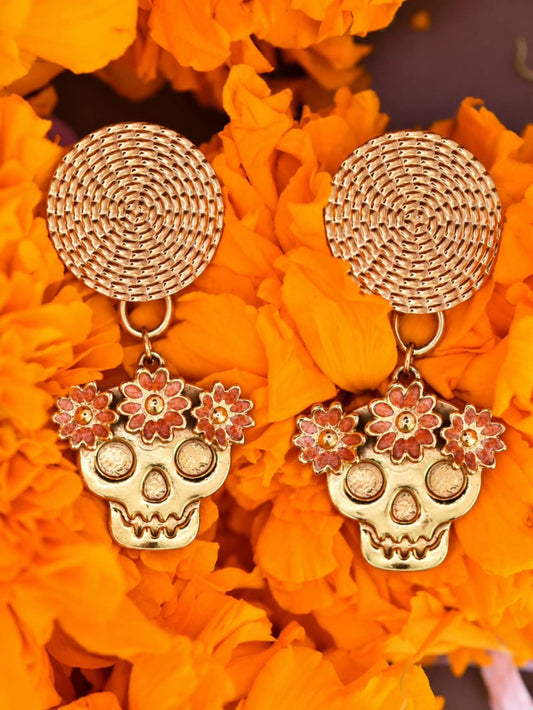 Aretes Catrinas Florales